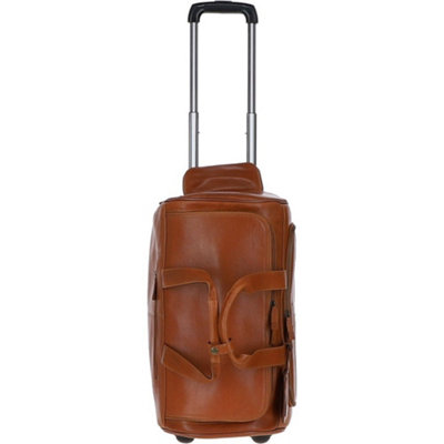 Ashwood Leather Weekend Columbian Leather Travel Holdall Tan from B&Q