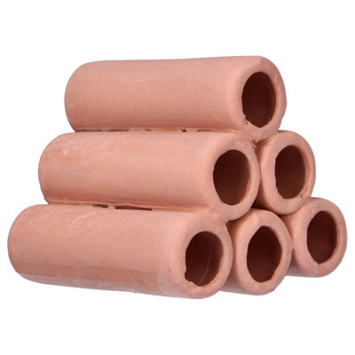 Aquacadabra Shrimp 6 Tube Rustic 7X7 Aquarium Ceramic Shelter House from B&Q