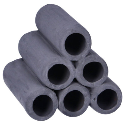 Aquacadabra Shrimp 6 Tube 7X7 Grey Aquarium Ceramic Shelter House from B&Q