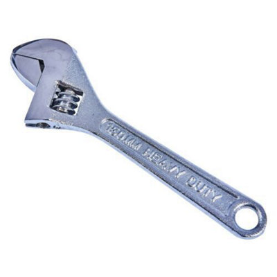 6" Adjustable Wrench Tools Heavy Duty Forged Steel Spanner from B&Q