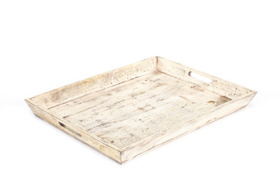  - Elm Home And Garden Solid Mango Wood Serving Decorative Coffee Table Try Fully Assembled 5Cm High X 55Cm Wide X 45Cm Deep