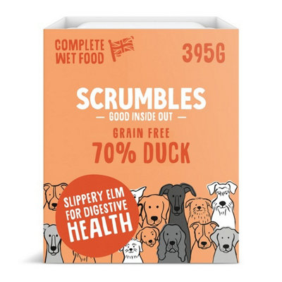 Scrumbles Wet Dog Food Duck 395G from B&Q