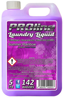 Proline Summer Rainbow Laundry Liquid Detergent 5L from B&Q