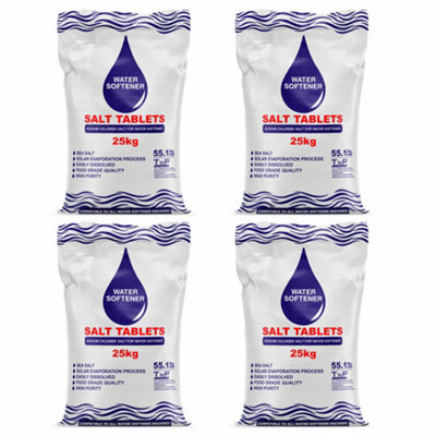 Tnp Distribution Water Softener Salt Tablets 25Kg X 4 Bags Food Grade Salt from B&Q
