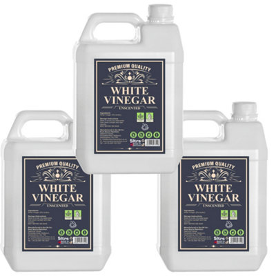 Pure Source Nutrition Eco White Vinegar Cleaning Unscented 3 X 5Ltrs 15 Litres -All Natural Multi-Purpose CleanerLimescale from B&Q