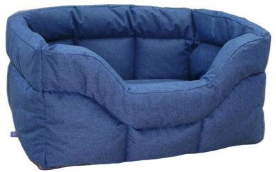 P&L XL Blue Heavy Duty Dog Bed - Waterproof Polyester - Extra Medium Size - Image 3