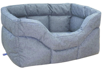 P&L Superior Pet Beds Large Rectangular Heavy Duty Waterproof Pet Bed - Grey - Image 3