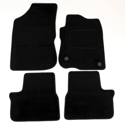 Actiasmat Fits Peugeot 208 2012-2019 Tailored Carpet Car Mats Black 4Pc Floor Set from B&Q