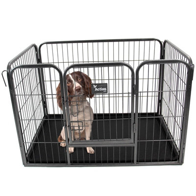 Actiaspet Small 4 Panel Heavy Duty Pet Playpen Cage from B&Q