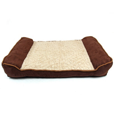 Actiaspet Deluxe Brown Orthopaedic Soft Dog Pet Warm Sofa Bed Pillow Cushion Chair Extra Large from B&Q