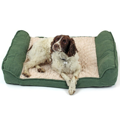 Actiaspet Deluxe Green Orthopaedic Soft Dog Pet Warm Sofa Bed Pillow Cushion Chair Large from B&Q