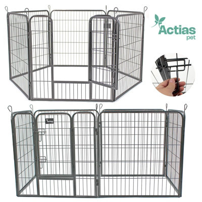 Actiaspet M 6 Panel Heavy Duty Play Pen Black from B&Q