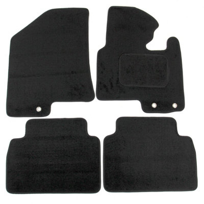 Actiasmat For Hyundai Ix35 Tailored Car Floor Mats 2010 To 2015 4Pc Carpet Set Black from B&Q