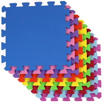 Actiasmat 18-Piece Eva Interlocking Play MatsSoft Foam Tiles For Children from B&Q