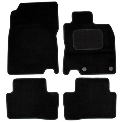 Actiasmat Fits Renault Kadjar Car Mats Tailored Carpet 2015 Onwards 4Pc Black Floor Set from B&Q