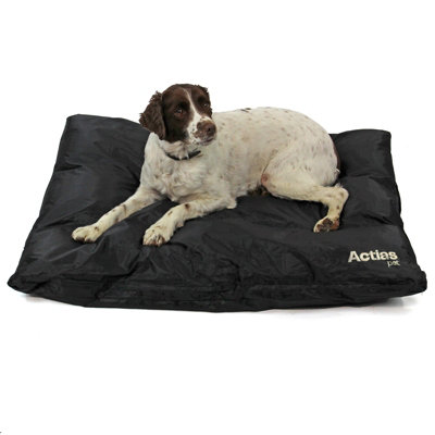 Actiaspet Large Waterproof Pet Cushion Bed Black from B&Q