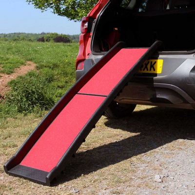 Actiaspet Red Lightweight Folding Travel Pet Ramp from B&Q