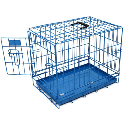Actiaspet Xs 20Inch Foldable Blue Dog Cage from B&Q