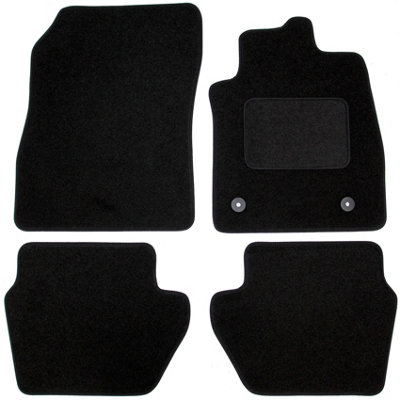 Actiasmat Fits Ford Fiesta Mk8 2017 Onwards Tailored Carpet Car Mats 4Pc Black Floor Set from B&Q