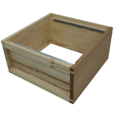 Actiasbee National Bee Hive Pine Brood Box New Beekeeping Beehive from B&Q
