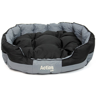 B&Q -  Black/grey Waterproof Dog Bed Xxl