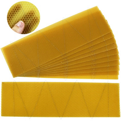 Actiasbee Langstroth Bee Hive Super Wired Wax Foundation Sheets X 10Pcs from B&Q
