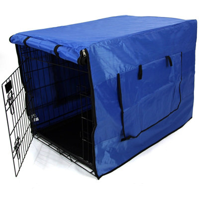 B&Q -  48Inch Dog Cage Waterproof Cover Blue