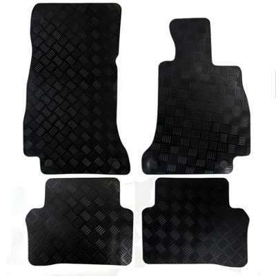 Actiasmat Fits Mercedes E-Class Car Floor Mats Tailored Rubber W213 2016 Onwards 4Pc Set from B&Q