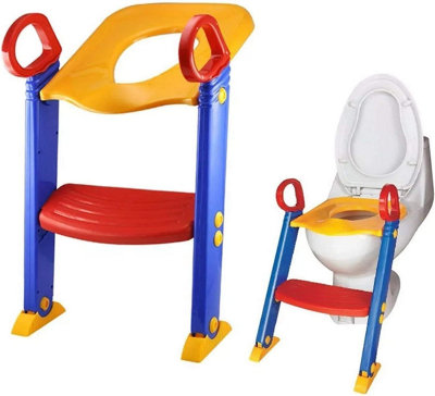  - Folding Baby Kids/toddler/child Toilet Potty Training Step Ladder Bathroom Seat Steps