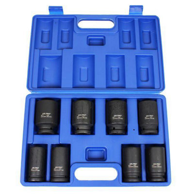 B&Q -  8Pc 3/4" Drive Deep Impact Sockets 2427293032353638mm 1386