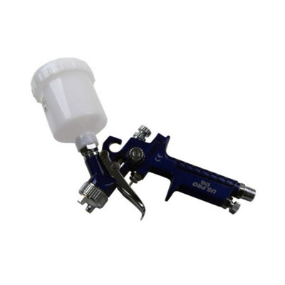 US PRO 125ML GRAVITY FEED MINI SPRAY GUN 1/4"" INLET AIR COMPRESSOR PAINT SPRAYER - Image 3