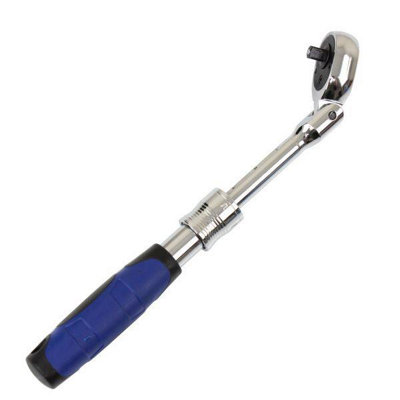 Us Pro 1/4" Dr 72 Teeth 180mm To 235mm Flexible Extendable Ratchet 4156 from B&Q