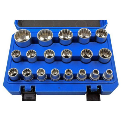 US PRO 19 Piece 1/2"" Dr Gear Lock Sockets 8 - 32mm - 3221 - Image 4