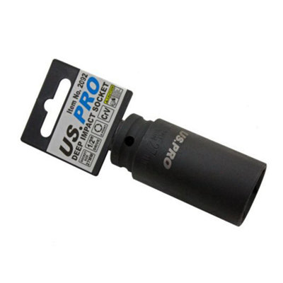 Us Pro 27mm 1/2 Dr 6Pt Deep Impact Socket 2092 from B&Q