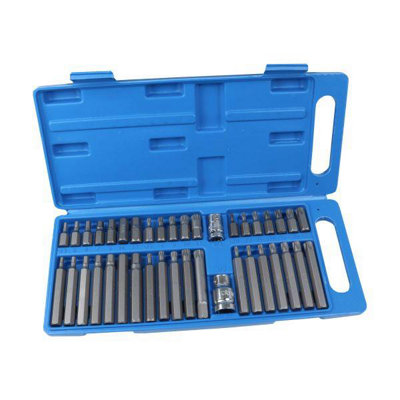Us Pro Tools 40Pc Torx / Spline & Hex Bit Set 3/8" & 1/2" Drive Bit Holder 5060478387848 - Image 7