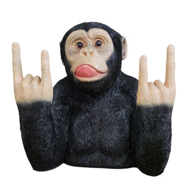 Gifts Direct 2 U Rock 'n Roll Monkey Headphone Holder Ornament from B&Q