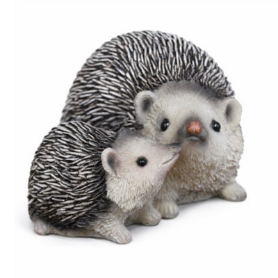 B&Q -  Rustic Hedgehog Ornament Mother & Baby Figurine