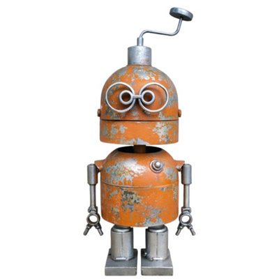Gifts Direct 2 U Rustic Robot Bobblehead Ornament from B&Q