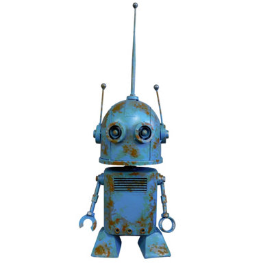 Gifts Direct 2 U Large Blue Industrial Robot Ornament from B&Q