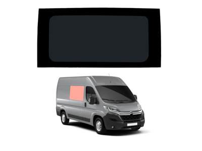 B&Q -  Citroen Relay (2006 +) Right Hand Panel Dark Tint Fixed Window (L2L3L4)