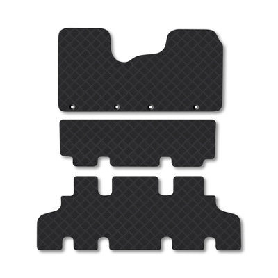 Car Mat Co Vauxhall Vivaro Minibus 2014-2018 Van Floor Mats Rubber Tailored Fit 4Pcs Set from B&Q
