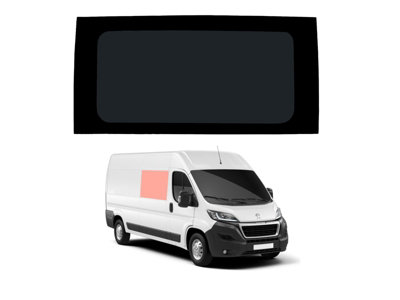 B&Q -  Peugeot Boxer (2006 +) Dark Tint Right Hand Panel Fixed Window (L2L3L4)
