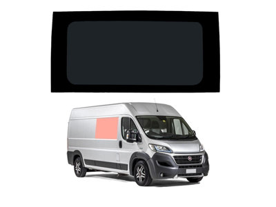 B&Q -  Fiat Ducato (2006 +) Right Hand Panel Dark Tint Fixed Window (L2L3L4)