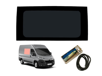 B&Q -  Citroen Relay (2006 +) Right Hand Dark Tint Fixed Window Kit (L2L3L4)