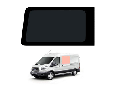 Van Demon Ford Transit Mk8 (2014 +) Left Hand Sliding Door Dark Tint Fixed Window