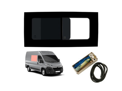 B&Q -  Citroen Relay (2006 +) Right Hand Dark Tint Opening Window Kit (L2L3L4)