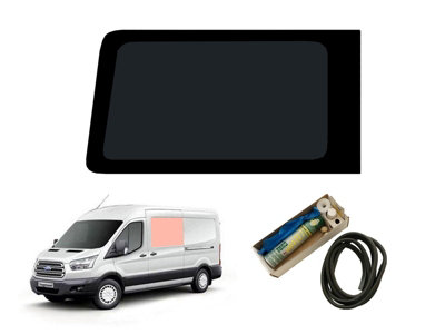 Van Demon Ford Transit Mk8 (2014 +) Left Hand Side Dark Tint Fixed Window Trim Kit
