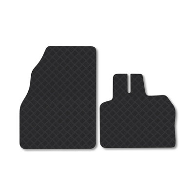 Car Mat Co Mercedes Citan 2012-2021 Van Floor Mat Tailored Fit Set Rubber Heavy-Duty Black from B&Q