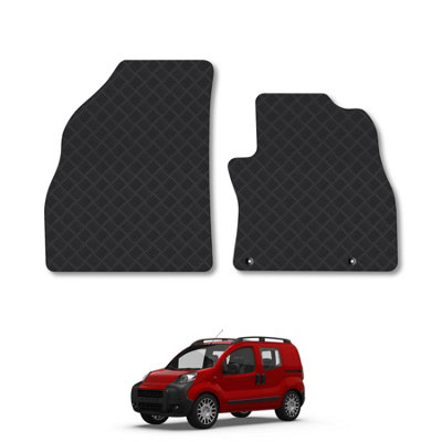 Citroen Nemo Multispace (2008+) F20/f21 5mm Thick Rubber Car Mats Heavy-Duty Tailored Fit Easy-Clean Custom Fit By Car Mat Co from B&Q