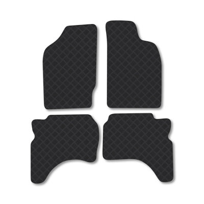 Car Mat Co Floor Mats For Mitsubishi L200 (96-08) (Double Cab) Rubber Tailored Van Mat Set from B&Q